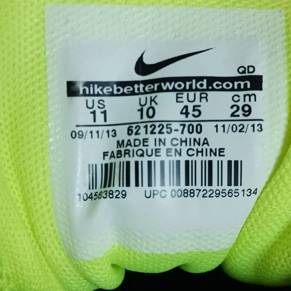 Nike Air Max Tailwind 6 Men's Road Running Shoes Barely Volt Black Size 11 - Picture 14 of 16